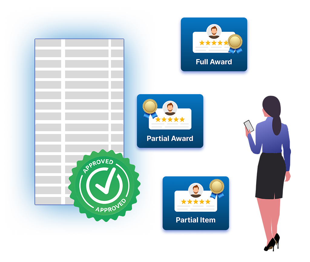 RFQ Awarding – Full, Partial, Partial Item